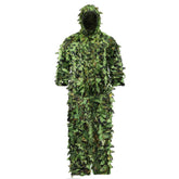 Tencen Ghillie Suit 3D leaf camouflage blends with foliage for stealthy outdoor hunts