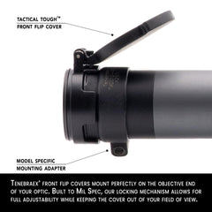 Tenebraex cover closed to shield lens in rugged field conditions