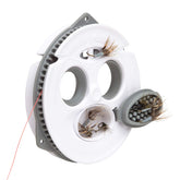 Tenkara USA The Keeper line holder with integrated fly box for quick line management.