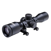 TenPoint 4x Pro-View 400 illuminated reticle delivers crisp aiming in low light scenarios.