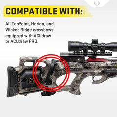 TenPoint ACUdraw claw built-in stock integration for steady cocking.