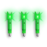 TenPoint Alpha-Blaze lighted nock on arrow improves tracking visibility.