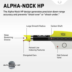 TenPoint EVO-X CenterPunch16 arrow Alpha-Nock HP for consistent string engagement.
