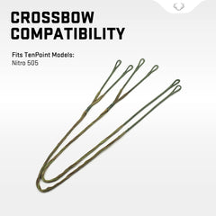 TenPoint Nitro 505 cables during fitment installation for improved consistency and reliability.