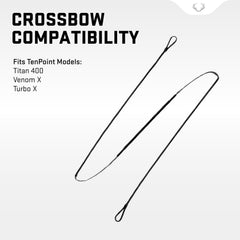 TenPoint replacement string for Venom X compatibility demonstrates smooth tuning and reliable performance.