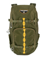 TENZING 1200 Whitetail Day Pack front view in olive green camouflage for stealthy hunts.