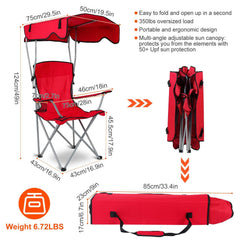 TeqHome sturdy steel frame provides lasting support on trails and shores.