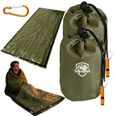 TerraShell warming sleeping bag illustration shows core warmth outdoors