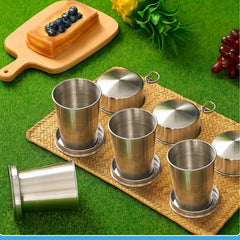 Tessco for you collapsible cup expanded for sipping outdoors.