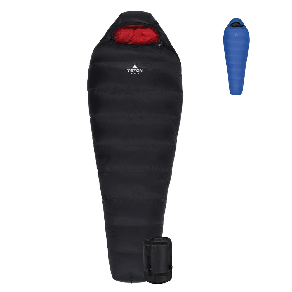 TETON Altos 0 Degree sleeping bag front view for camping warmth and mobility.