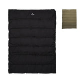 TETON Evergreen sleeping bag open-zip showing easy movement and ventilation for comfort