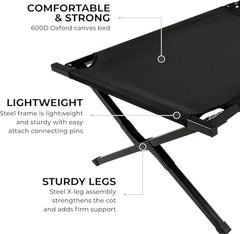 TETON Outfitter cot with extended length for extra space