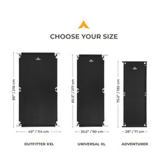 TETON Sports Outfitter cot showing reinforced steel X-leg stability