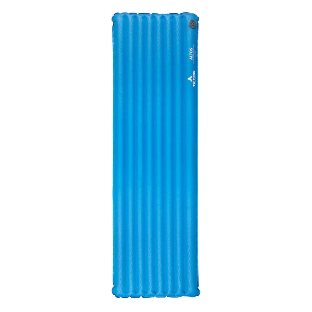 TETON Sports Altos insulated sleeping pad inflated outdoors for stable comfort