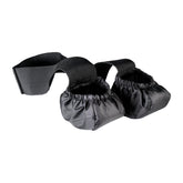 TETON Sports cot shoes attached to an indoor cot setup, protecting floors.