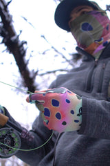 Teton Trout Series gloves feature Brown Trout pattern for rugged outdoor style.