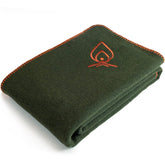 Texas Bushcraft Merino Wool Blanket lanolin close-up shows natural softness.