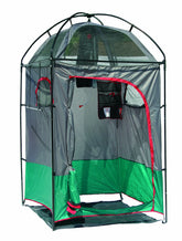 Texsport portable camping shower shelter door-front offers easy access and privacy.