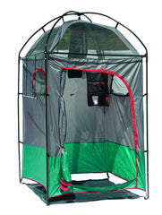 Texsport portable camping shower shelter door-front offers easy access and privacy.