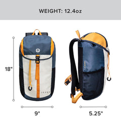 Tezos Juniper Daypack back panel, breathable mesh for cooling comfort.