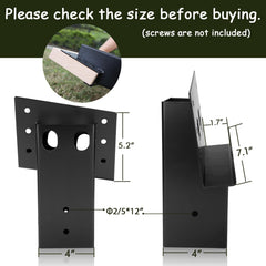 TFMUZERT deer stand bracket installation demonstrates 4x4 compatibility and stable connection points.
