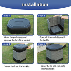 Tfulad camping toilet easy setup captures quick unfolding for outdoors.