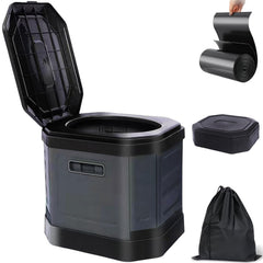 Tfulad camping toilet lid demonstrates secure privacy and spill prevention outdoors.