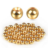 TG-DZURI tungsten beads cyclops gold 6.4mm improve sinking for deeper water.