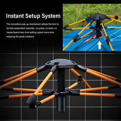 TGpao Camel Crown tent with mosquito netting keeps bugs out at night