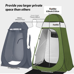 Thallike camping-changing-room privacy tent interior ready for quick clothing changes.