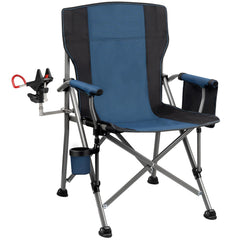 Thallike fishing chair with 360° rod holder offering versatile rod positioning for anglers