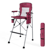 Thallike foldable directors chair front view for clear makeup-ready seating and stability.