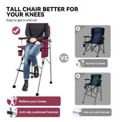 Thallike foldable directors chair storage bag photo highlights organized gear during shoots.