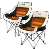 Thallike heated camping chair seat with plush padding for all-day comfort.