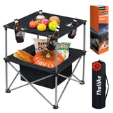 Thallike portable-folding-table setup for outdoor use and quick picnic prep.