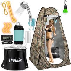 Thallike portable hot shower thermometer displays real-time water temp for safe heating.