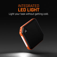 THAW hand warmer durability shot shows impact-resistant construction for rugged outings