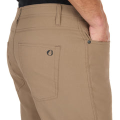 The American Outdoorsman five-pocket design pants shown for secure gear storage during hikes.