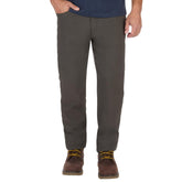 The American Outdoorsman Raven pants demonstrate water resistance for damp conditions.
