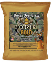 The Andersons Moonshine Gold Deer Attractant 3-pack 2lb bags boosts scent at hunting plots.