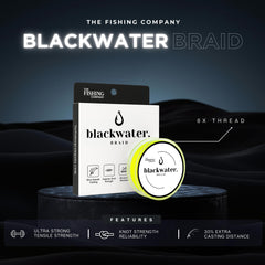 The Fishing Company Blackwater Braid 8X knot-strength shows reliable knots under load.