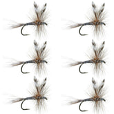 The Fly Fishing Place Adams Classic Trout Dry Fly close-up on hook shows premium craftsmanship for trout