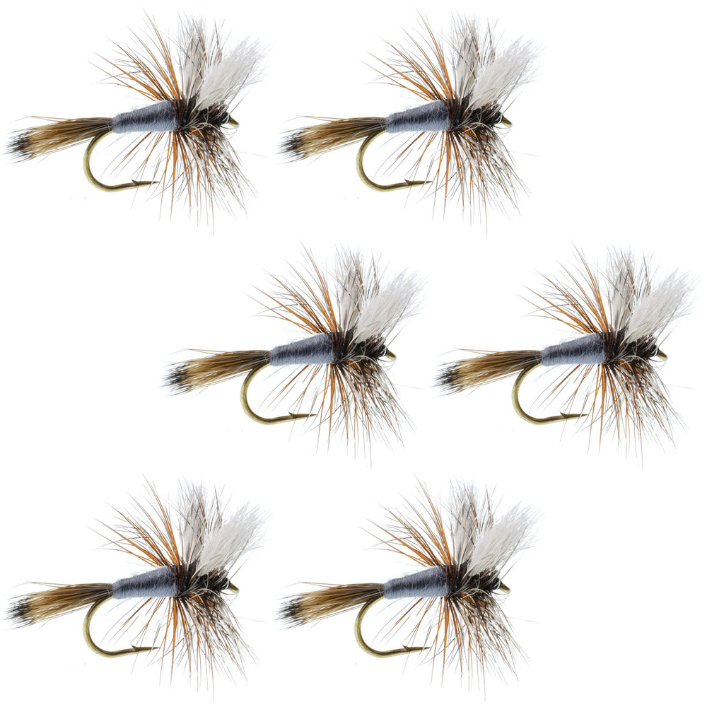 The Fly Fishing Place Adams Wulff dry fly set for trout with strong surface mayfly imitation