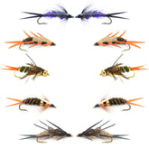 The Fly Fishing Place Basics bead head nymph assortment ready for trout and panfish.