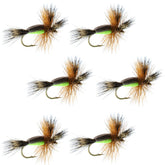 The Fly Fishing Place Chartreuse Humpy dry fly in pocket-water trout scenario