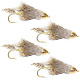 The Fly Fishing Place cone head muddler minnow front view, deep-water trout option