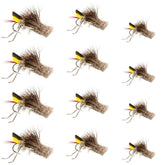 The Fly Fishing Place Daves Hopper yellow foam body dry fly ideal for trout fishing