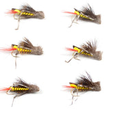 The Fly Fishing Place Dave's Hopper yellow foam body dry fly for trout fishing
