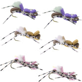 The Fly Fishing Place Fat Albert foam grasshopper dry fly — high visibility on water.