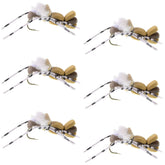 Fat Albert grasshopper dry fly top view by The Fly Fishing Place, high visibility